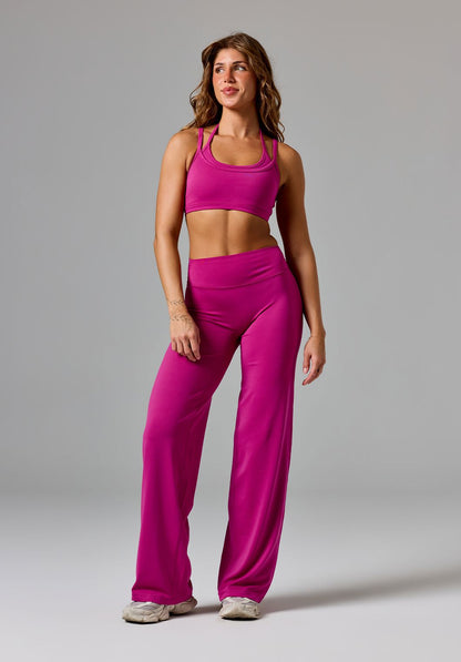 Reluna™ Original Sculptseam® Mid-Rise Straight Leg Pant Regular Berry