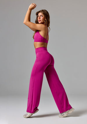 Reluna™ Original Sculptseam® Mid-Rise Straight Leg Pant Regular Berry