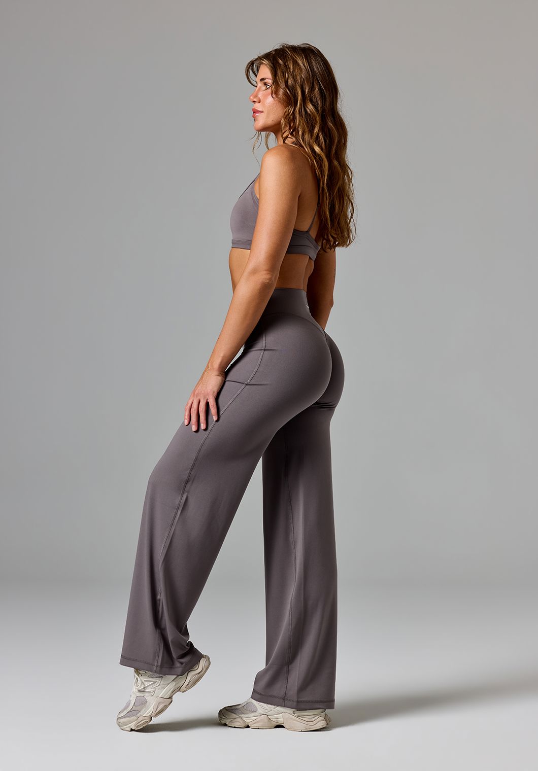 Reluna™ Original Sculptseam® Mid-Rise Straight Leg Pant Regular Cement
