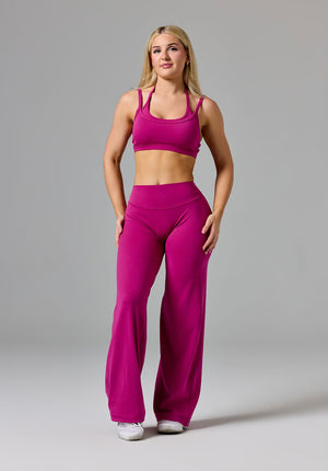 Reluna™ Original Sculptseam® Mid-Rise Straight Leg Pant Short Berry