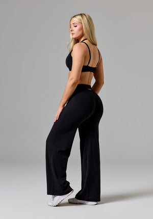 Reluna™ Original Sculptseam® Mid-Rise Straight Leg Pant Short Black