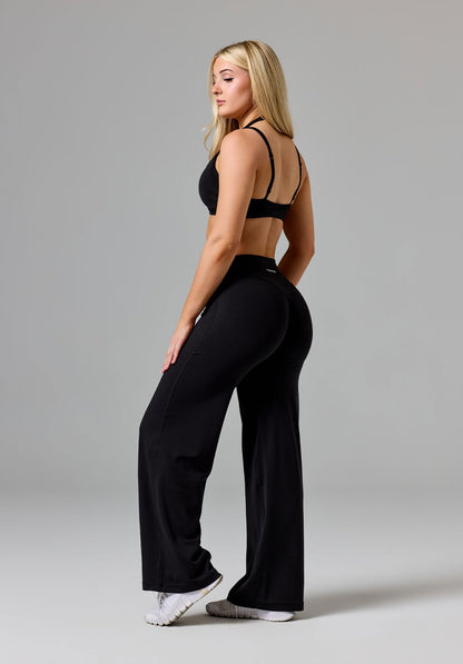 Reluna™ Original Sculptseam® Mid-Rise Straight Leg Pant Short Black