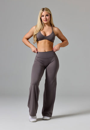 Reluna™ Original Sculptseam® Mid-Rise Straight Leg Pant Short Cement
