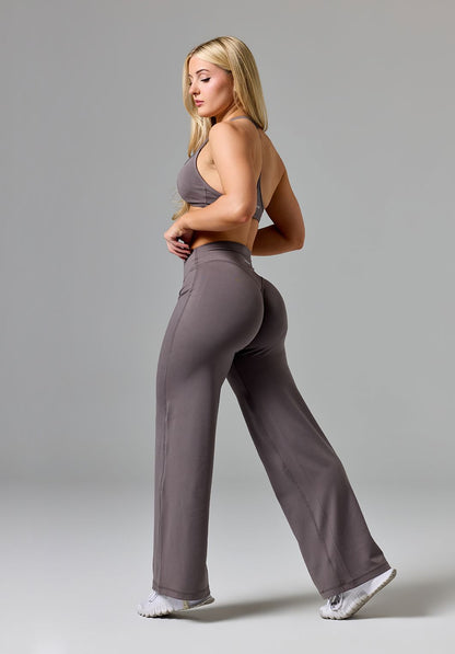Reluna™ Original Sculptseam® Mid-Rise Straight Leg Pant Short Cement