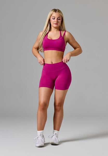 Reluna™ Original Sculptseam® Plus Mid-Rise Short 5" Berry