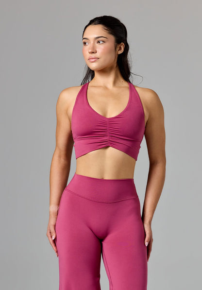 Reluna™ Ruched Sports Bra Raspberry