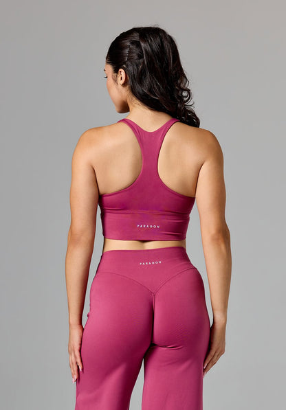 Reluna™ Ruched Sports Bra Raspberry