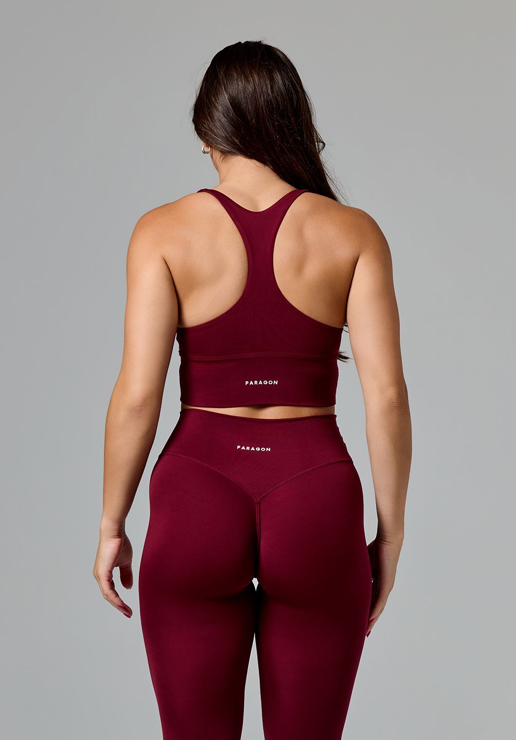 Reluna™ Ruched Sports Bra Red Velvet