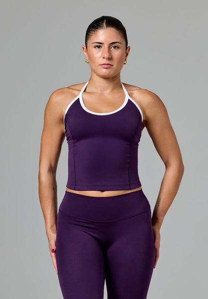 Reluna™ SmoothHold™ Contrast Halter Top Jasmine
