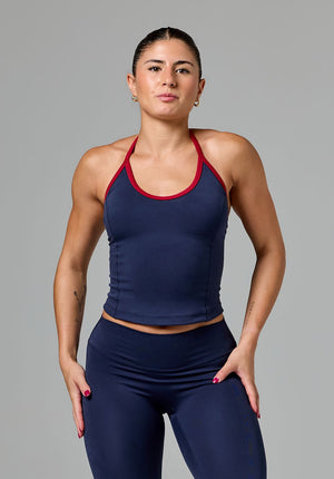 Reluna™ SmoothHold™ Contrast Halter Top Nightshade