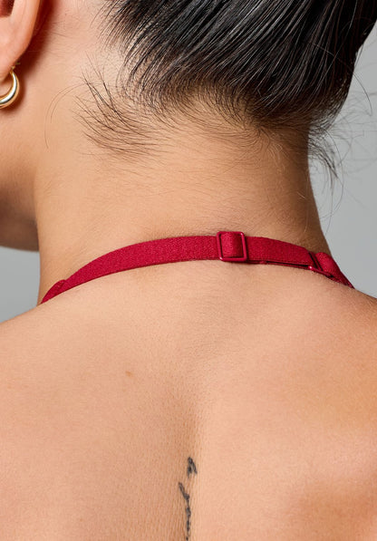 Reluna™ SmoothHold™ Contrast Halter Top Nightshade