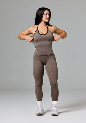Reluna™ SmoothHold™ Contrast Halter Top Thyme