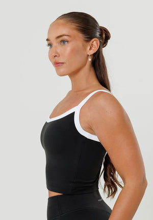 Reluna™  SmoothHold™ Low Back Top Black