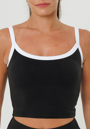 Reluna™  SmoothHold™ Low Back Top Black