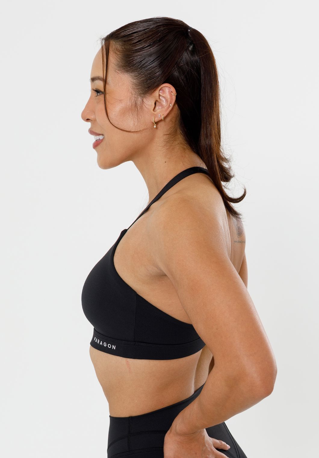 Recstretch™ Rise Sports Bra Black