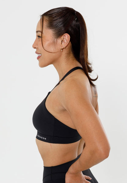 Recstretch™ Rise Sports Bra Black