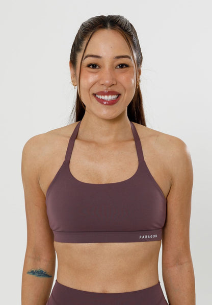 Recstretch™ Rise Sports Bra Cherry Cola