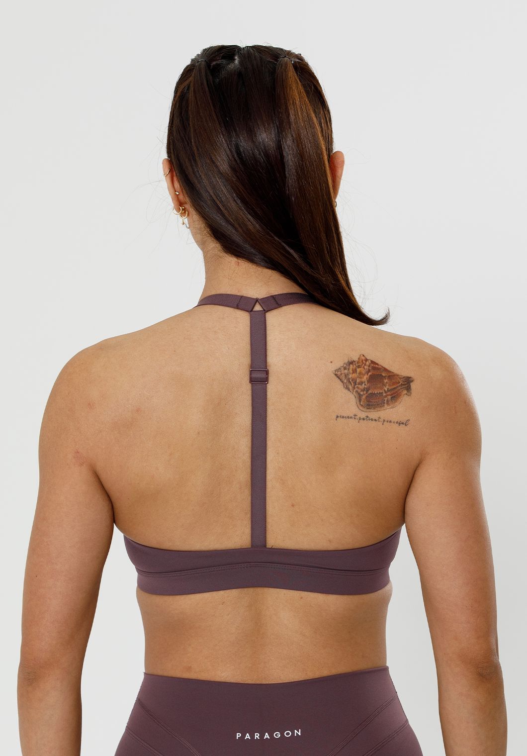 Recstretch™ Rise Sports Bra Cherry Cola