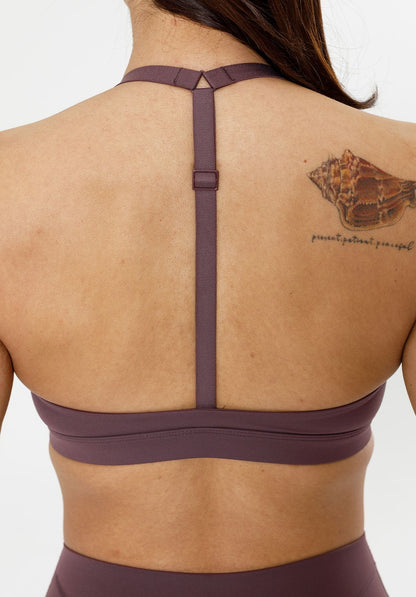 Recstretch™ Rise Sports Bra Cherry Cola