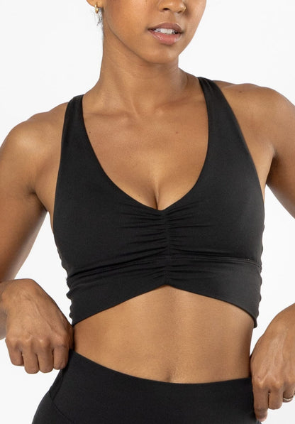 Reluna™ Ruched Sports Bra Black