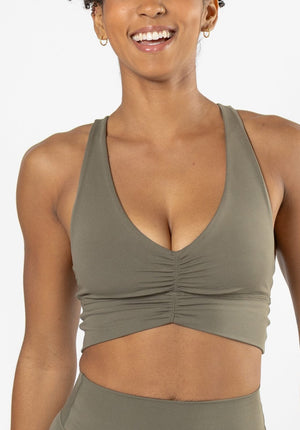 Reluna™ Ruched Sports Bra Everglades