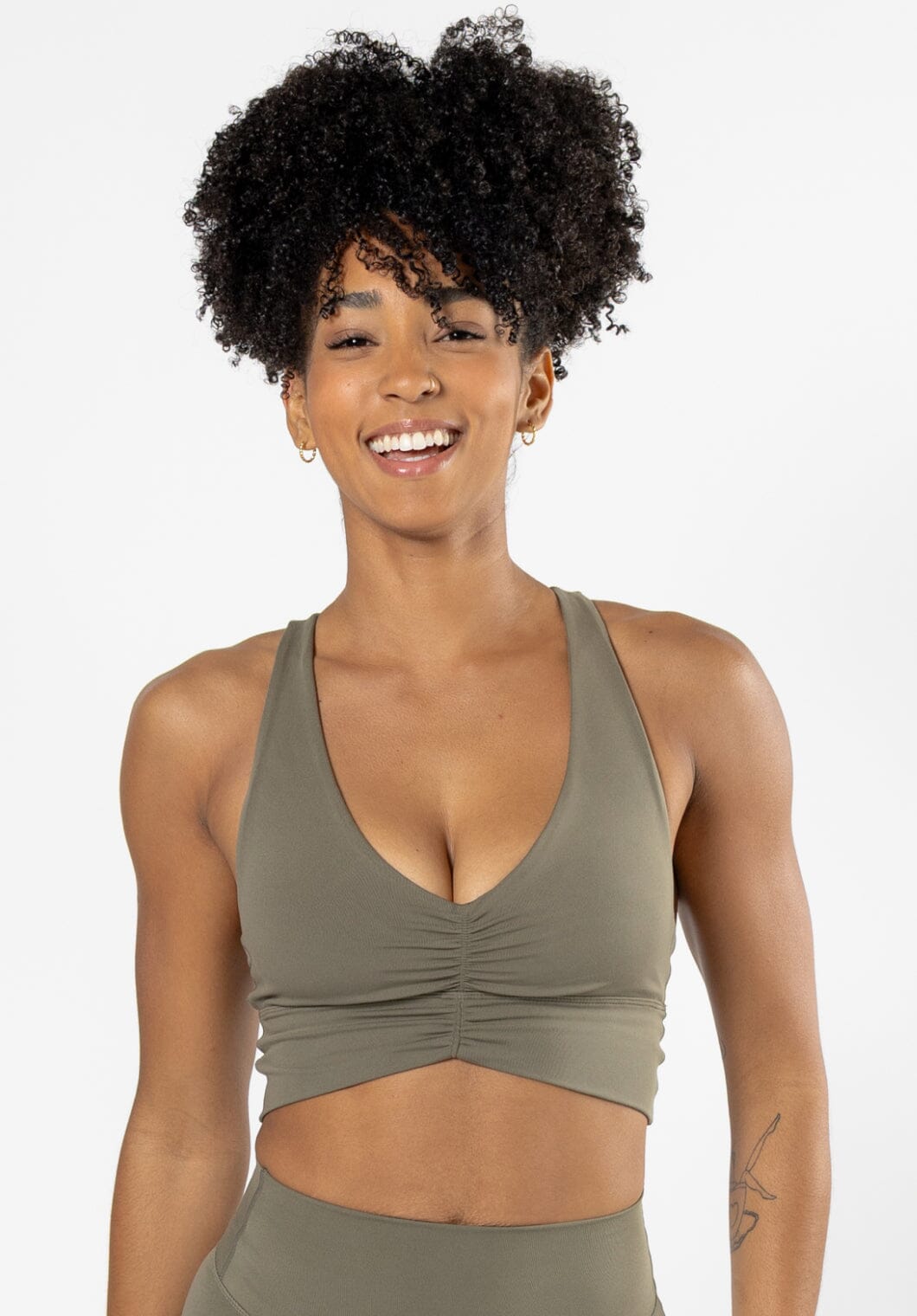 Reluna™ Ruched Sports Bra Everglades