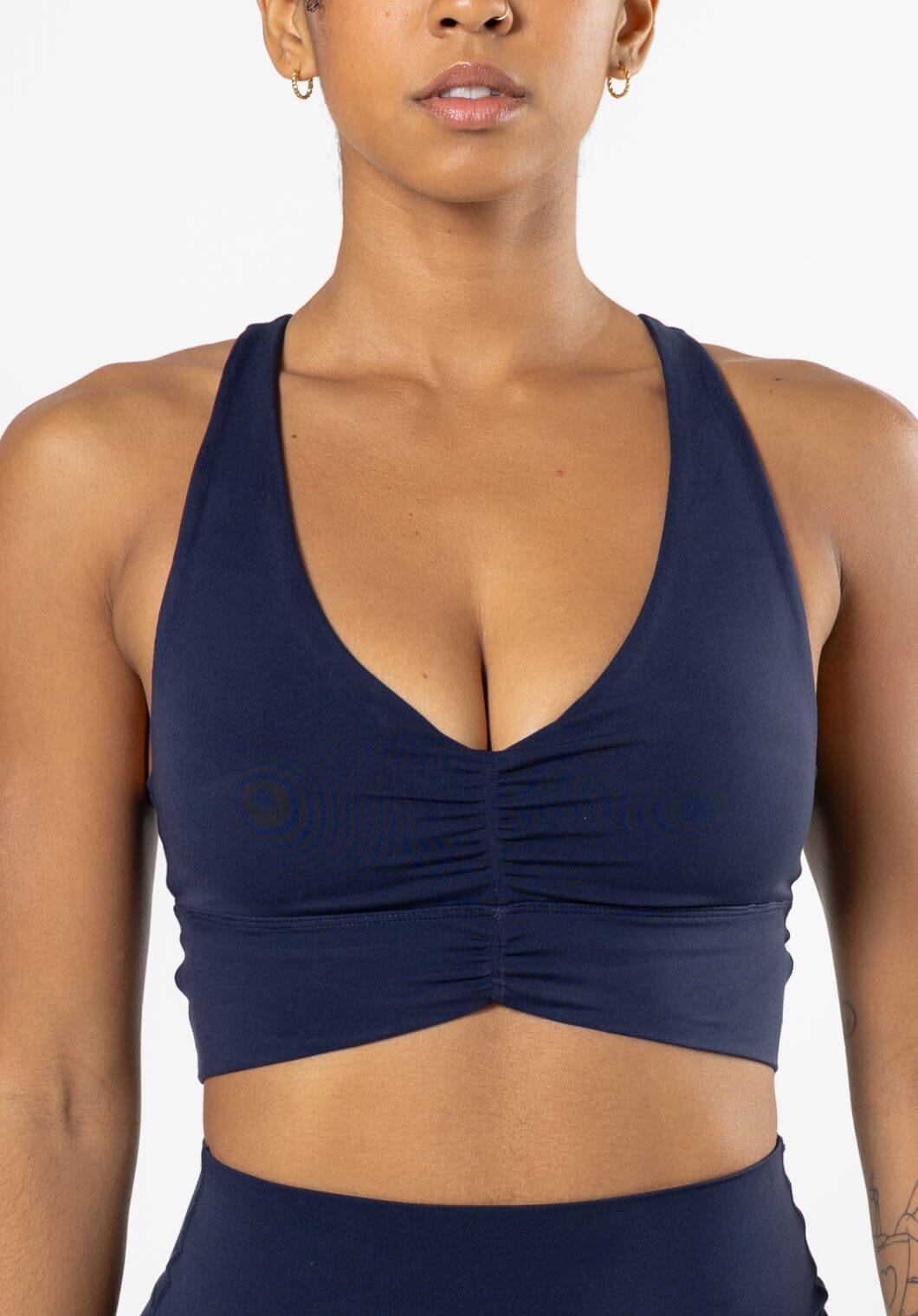 Reluna™ Ruched Sports Bra Ink