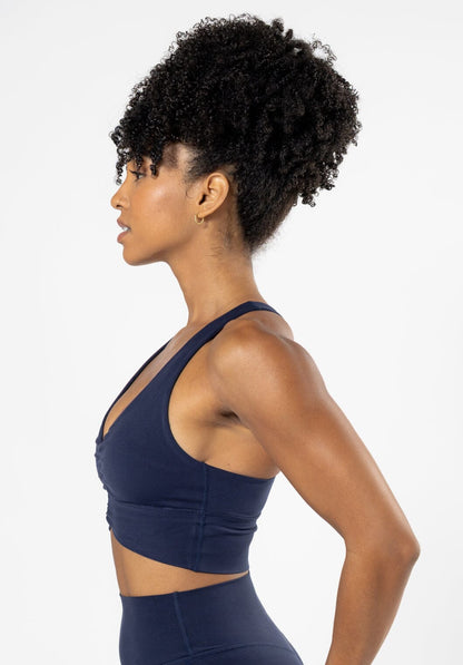 Reluna™ Ruched Sports Bra Ink