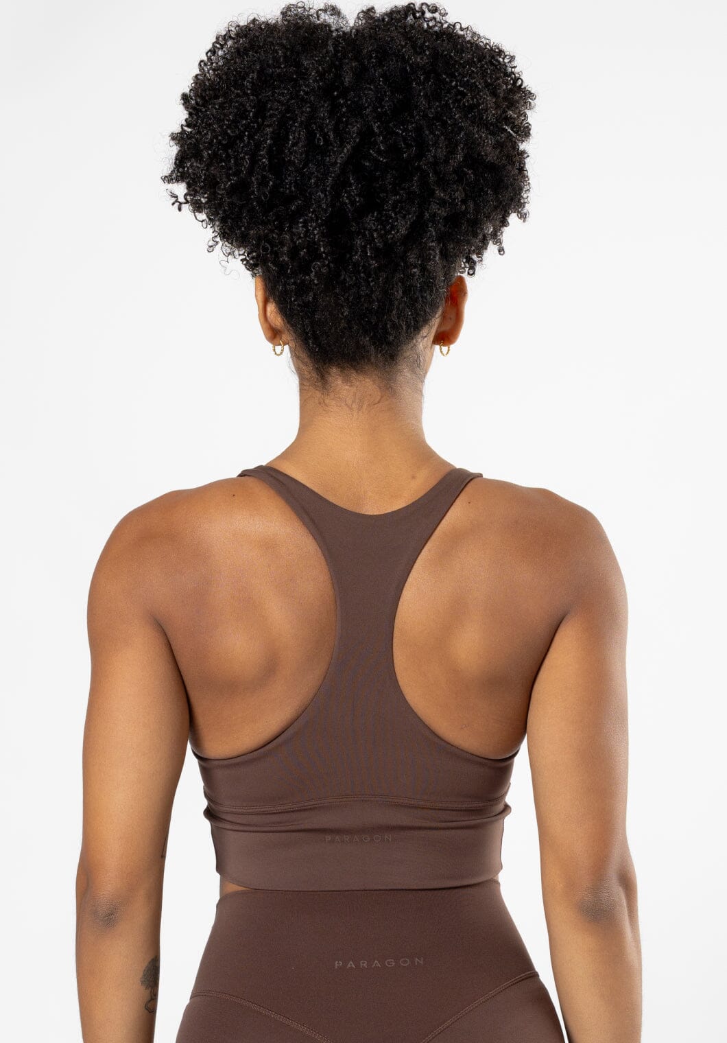 Reluna™ Ruched Sports Bra Walnut