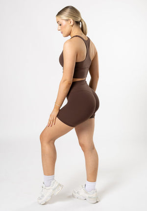 Reluna Original High-Rise Sculptseam® Plus Short 5” Walnut