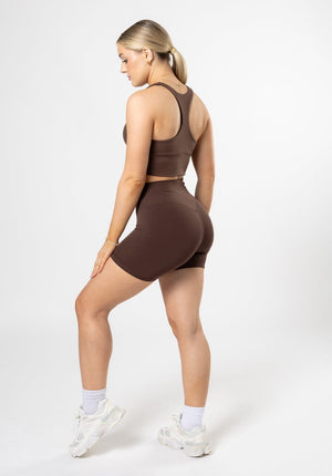 Reluna Original High-Rise Sculptseam® Short 5" Walnut