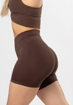 Reluna Original High-Rise Sculptseam® Short 5" Walnut