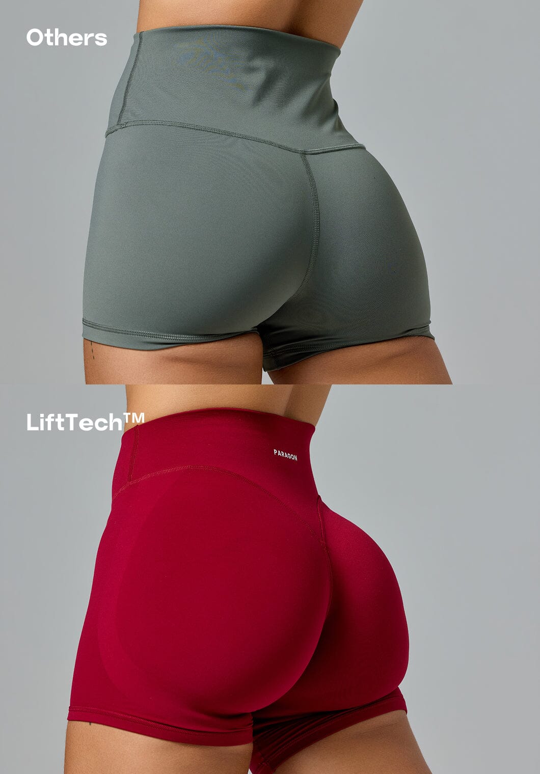 FormLux™ LiftTech™ Mid-Rise Short Cherry Cola