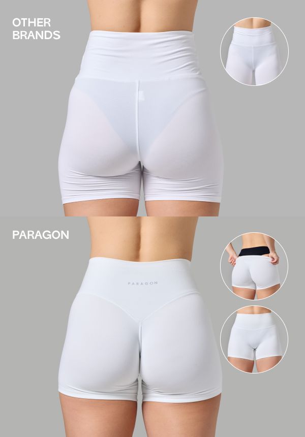 Reluna™ TrueCover™ Sculptseam® High-Rise Short 5” White