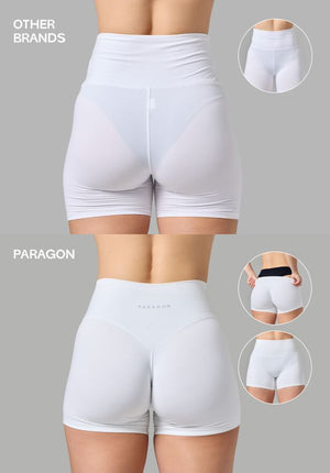 Reluna™ TrueCover™ Sculptseam® High-Rise Short 5” White